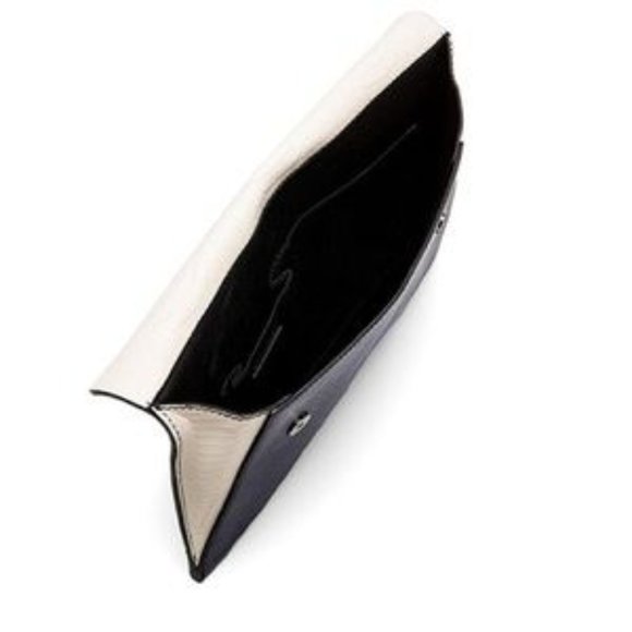 BCBGMAXAZRIA Sophie Envelope Clutch Blue Combo - Picture 3 of 5